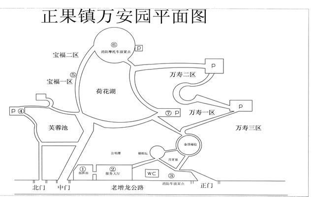 万安园清明安全布置平面图 万安园清明安全布置平面图